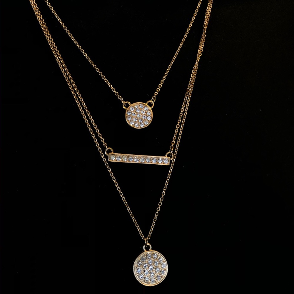 A Multi Designed Gold Necklace